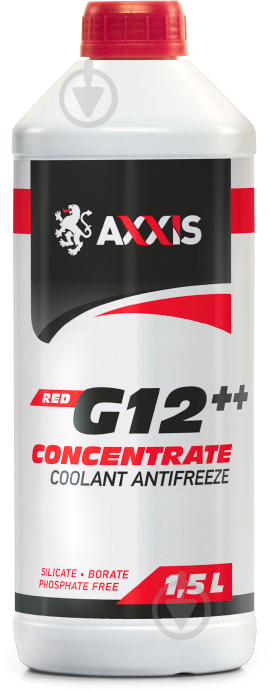 Антифриз Axxis AX-2085 Concentrate — 80°C 1,5 л красный - фото 1