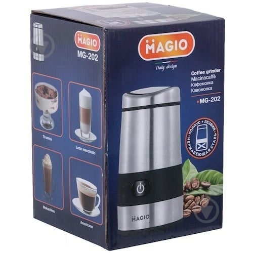 Кофемолка Magio MG-202Inox - фото 3 Кофемолка Magio MG-202Inox - фото 3