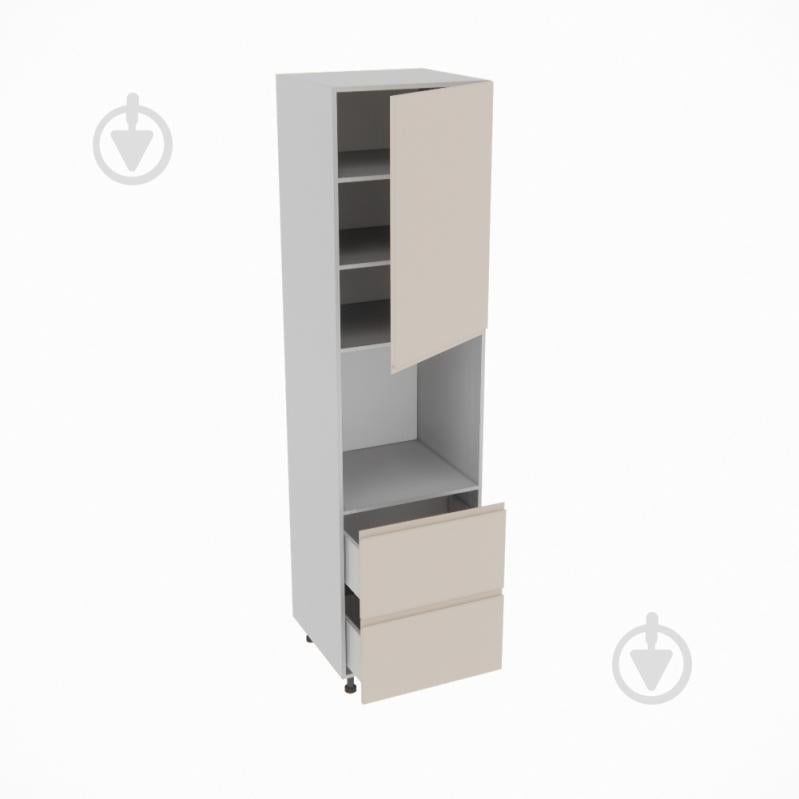 Пенал Влада ( П 60 ДШ (920) FAVORIT правая) пломбир/пепельный Світ Меблів - фото 2 Пенал Влада ( П 60 ДШ (920) FAVORIT правая) пломбир/пепельный Світ Меблів - фото 2