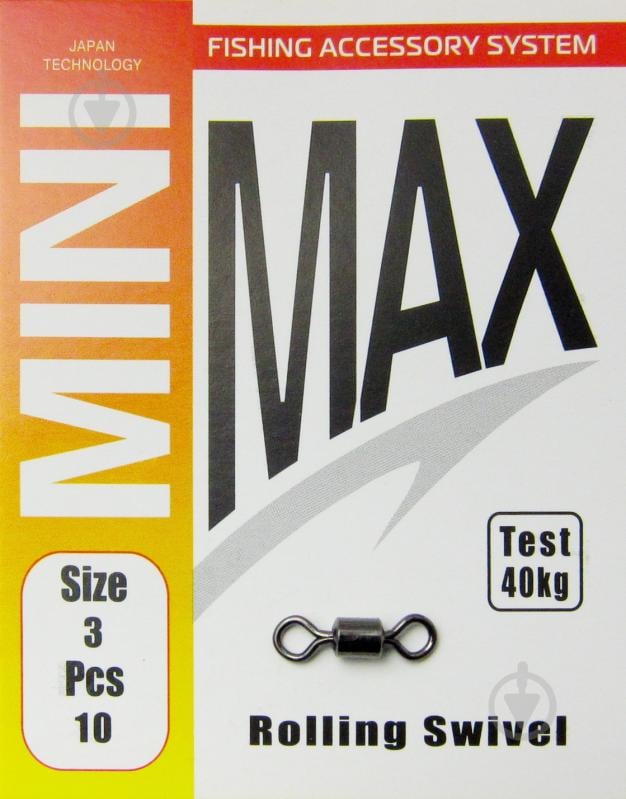 Вертлюг MiniMax Rolling Swivel 10 шт. YM-1001-3 - фото 1