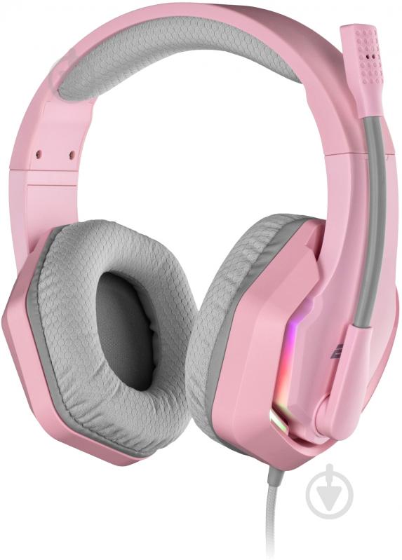 Гарнитура игровая 2E HG315 RGB USB 7.1 pink (2E-HG315PK-7.1) - фото 4 Гарнитура игровая 2E HG315 RGB USB 7.1 pink (2E-HG315PK-7.1) - фото 4