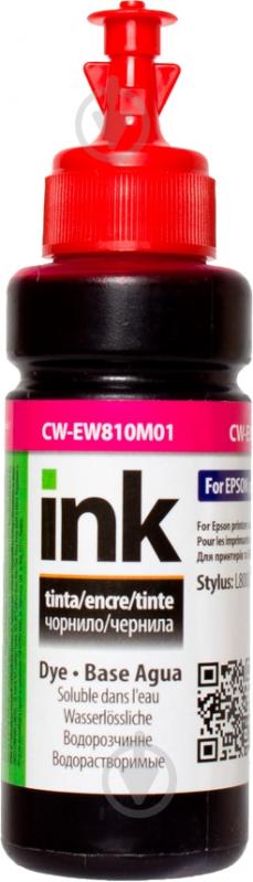 Чорнило ColorWay CW-EW810M01 100мл magenta - фото 1