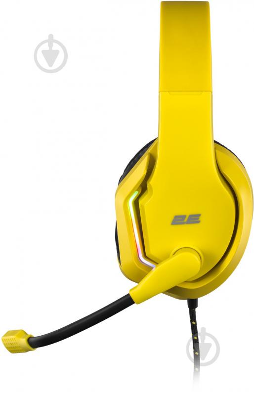 Гарнитура игровая 2E HG315 RGB USB 7.1 yellow (2E-HG315YW-7.1) - фото 6 Гарнитура игровая 2E HG315 RGB USB 7.1 yellow (2E-HG315YW-7.1) - фото 6