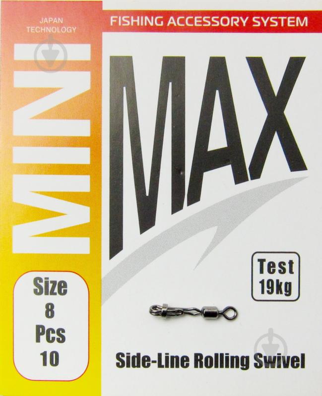 Вертлюг MiniMax Side-Line Rolling Swivel 10 шт. YM-1012-8 - фото 1 Вертлюг MiniMax Side-Line Rolling Swivel 10 шт. YM-1012-8 - фото 1