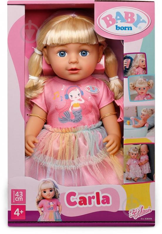 邦楽 BABYL L FORTH ᐉ Лялька Zapf Baby Born Чарівна Карла 43 см 838006 • Краща ціна в