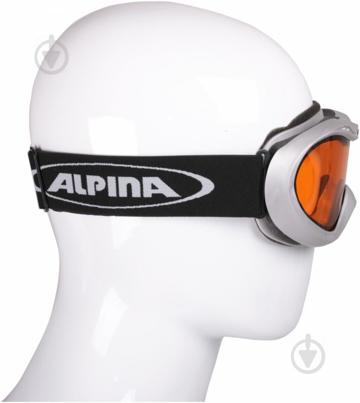 Гірськолижна маска Alpina® Free A7005-21 one size Free silver сірий із чорним - фото 2