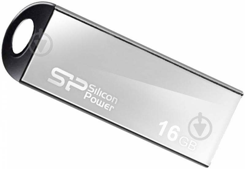 Флеш-пам'ять USB Silicon Power Touch 830 16 ГБ USB 2.0 silver (SP016GBUF2830V1S) - фото 1