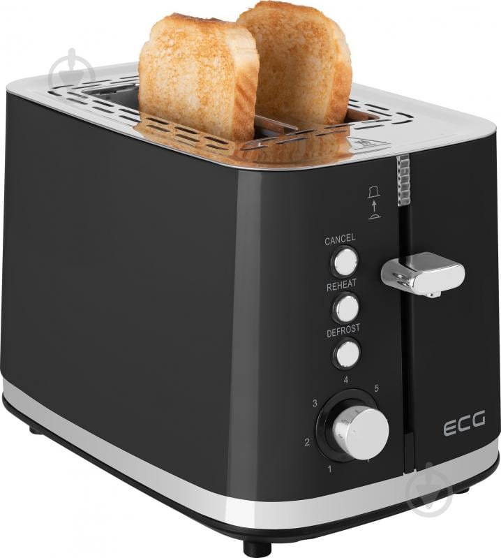 Тостер ECG ST 2766 Vintage Nero - фото 3