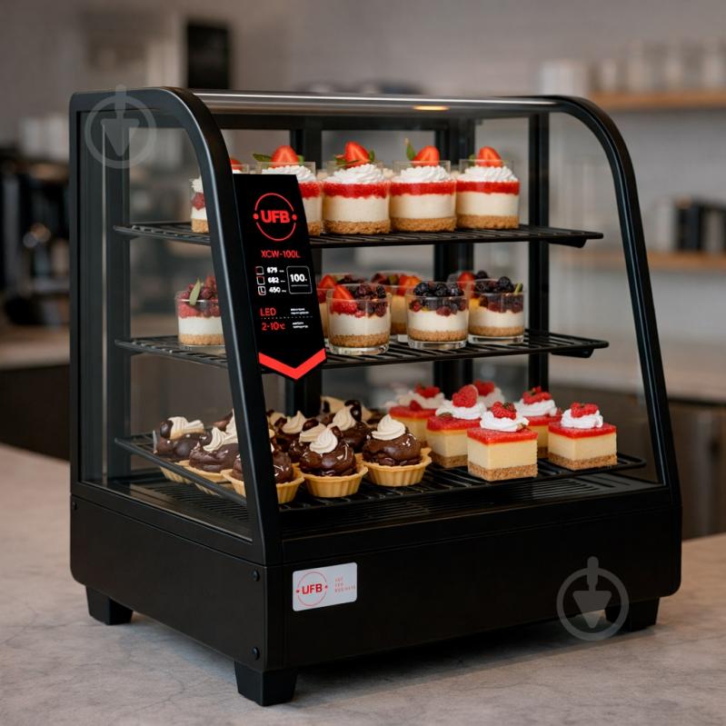 Витрина холодильная UFB XCW-100L черная - фото 12