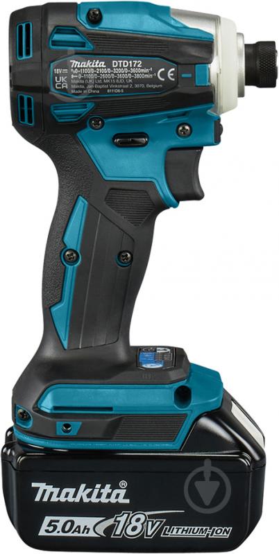 Гайковерт акумуляторний Makita DTD172RTJ - фото 3