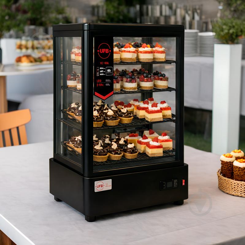 Витрина холодильная UFB XC-68L черная - фото 13