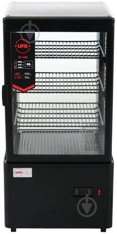 Витрина холодильная UFB XC-68L черная - фото 3