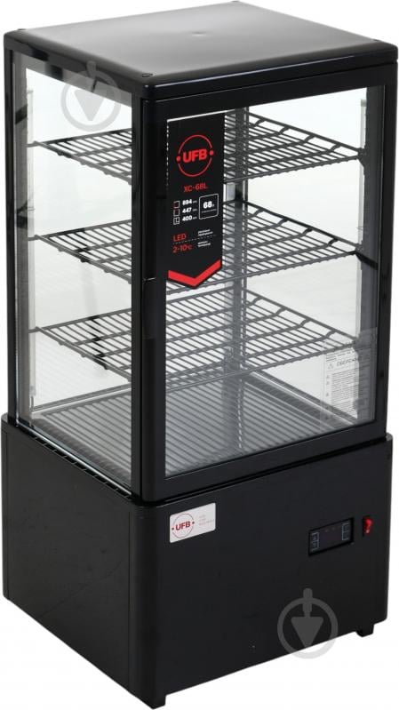 Витрина холодильная UFB XC-68L черная - фото 1