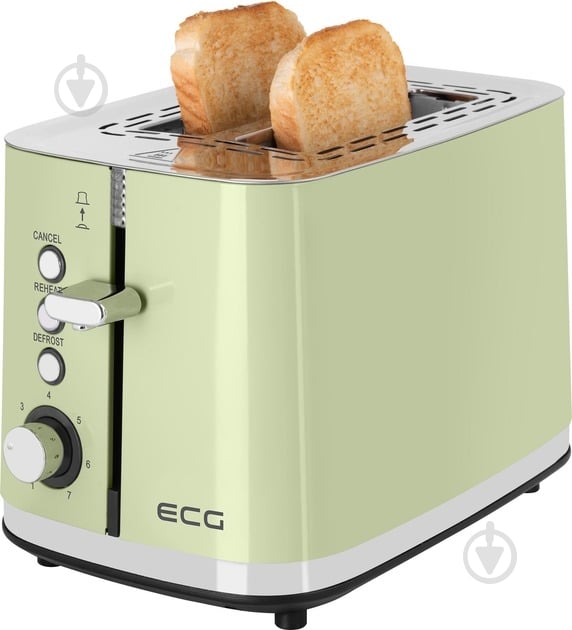 Тостер ECG ST 2766 Vintage Olive - фото 4