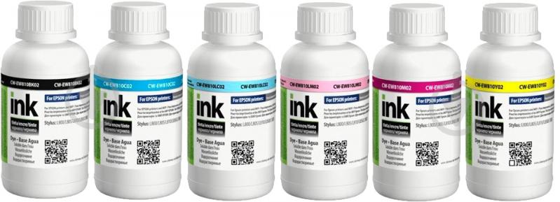 Комплект чернил ColorWay CW-EW810SET02 6х200мл light magenta light cyan magenta cyan yellow black - фото 1