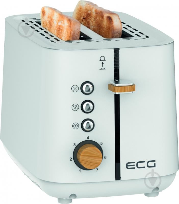 Тостер ECG ST 2768 Timber White - фото 4