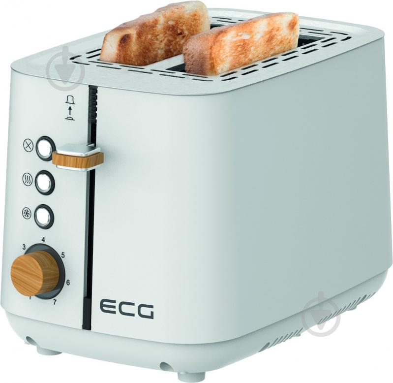 Тостер ECG ST 2768 Timber White - фото 5