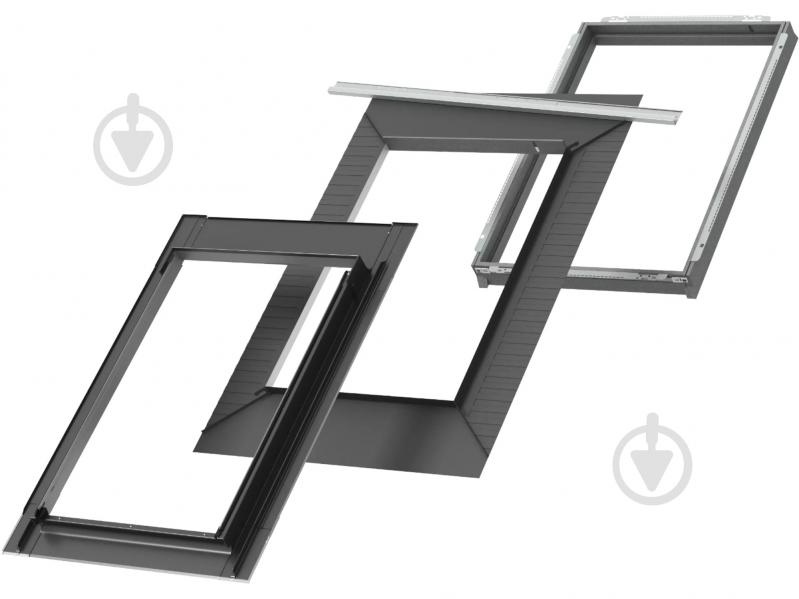 Комір для плоского покрівельного матеріалу Velux Стандарт 114x118 см EDS SK06 2000 з гідро- і теплоізоляцією - фото 1