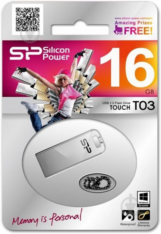 Флеш-память USB Silicon Power Touch T03 16 ГБ USB 2.0 transparent (SP016GBUF2T03V1F) - фото 3