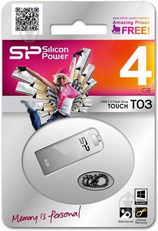 Флеш-память USB Silicon Power Touch T03 4 ГБ USB 2.0 transparent (SP004GBUF2T03V3F) - фото 2