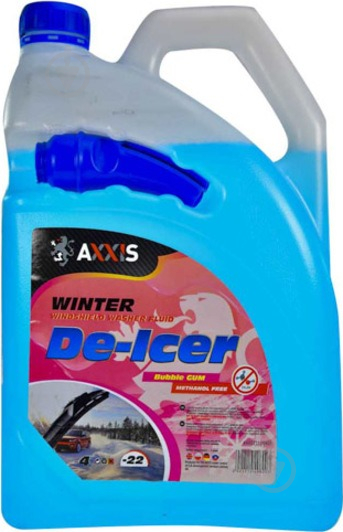 Омивач скла Axxis De-icer Bubble GUM зима -22 °С 4 л - фото 1