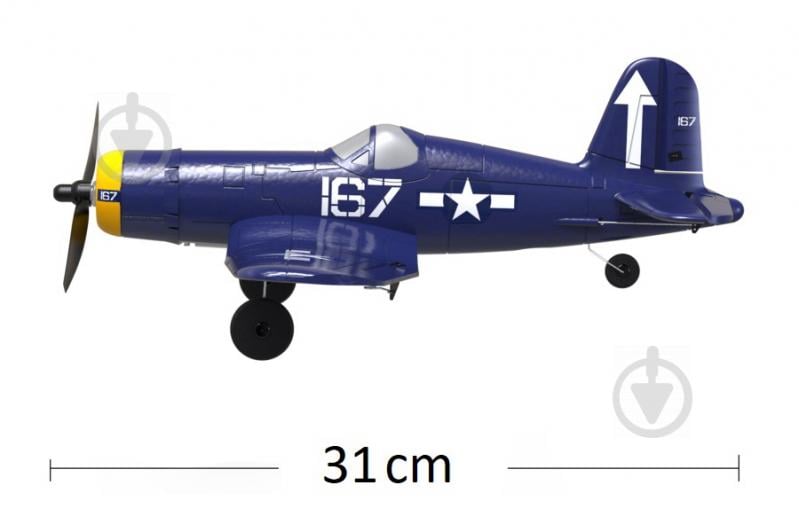 Літак на р/к VolantexRC F4U Corsair 400 мм 4к RTF TW-761-8 - фото 9