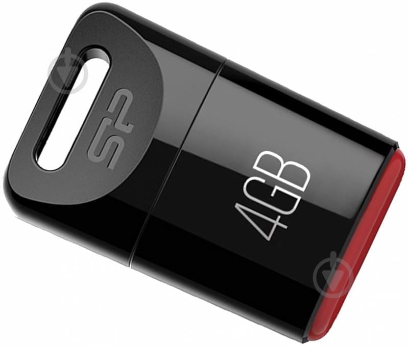 Флеш-пам'ять USB Silicon Power Touch T06 4 ГБ USB 2.0 black (SP004GBUF2T06V1K) - фото 1