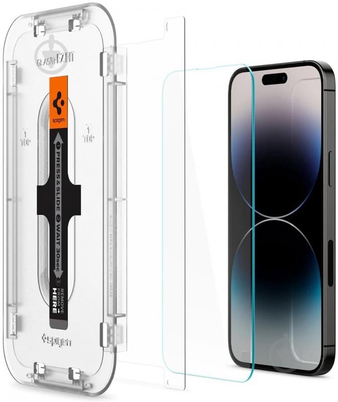 Защитное стекло Spigen для Apple Iphone 14 Pro Max Glas tR EZ Fit (AGL05202) - фото 2