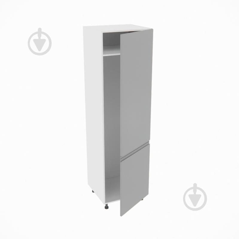 Шафа під холодильник Влада (П 60 Х (720)права) сірий оксамит/білий Світ Меблів - фото 2