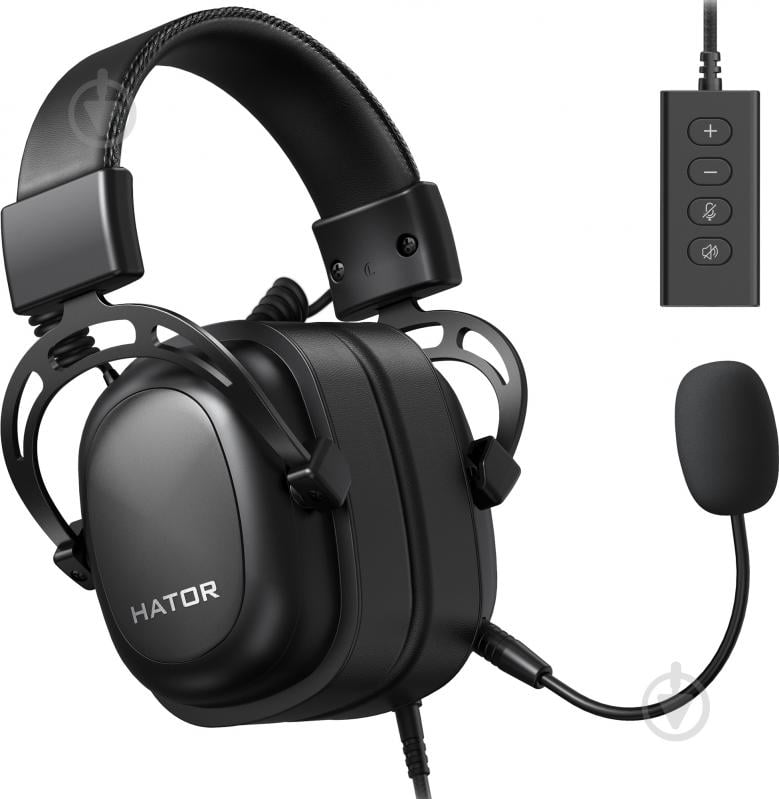 Гарнитура игровая Hator Hypergang 2 USB 7.1 black (HTA-940) - фото 1