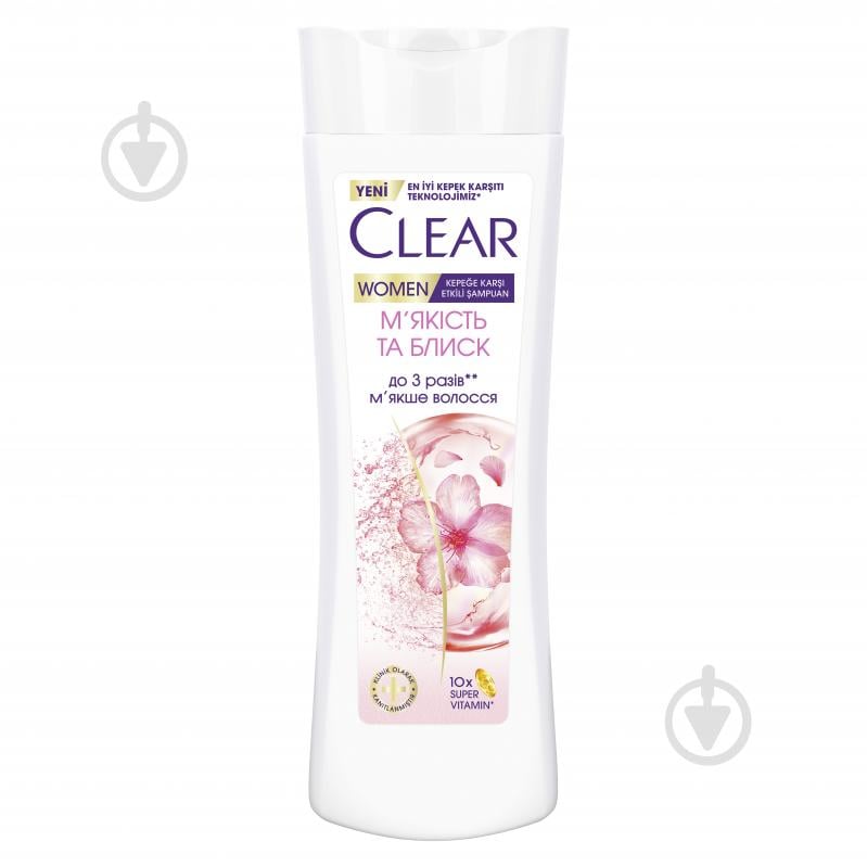 Шампунь CLEAR против перхоти Мягкость и блеск 350 мл - фото 1 Шампунь CLEAR против перхоти Мягкость и блеск 350 мл - фото 1