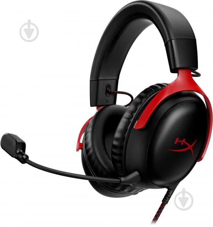 Гарнітура HyperX Cloud III black-red (727A9AA) - фото 4