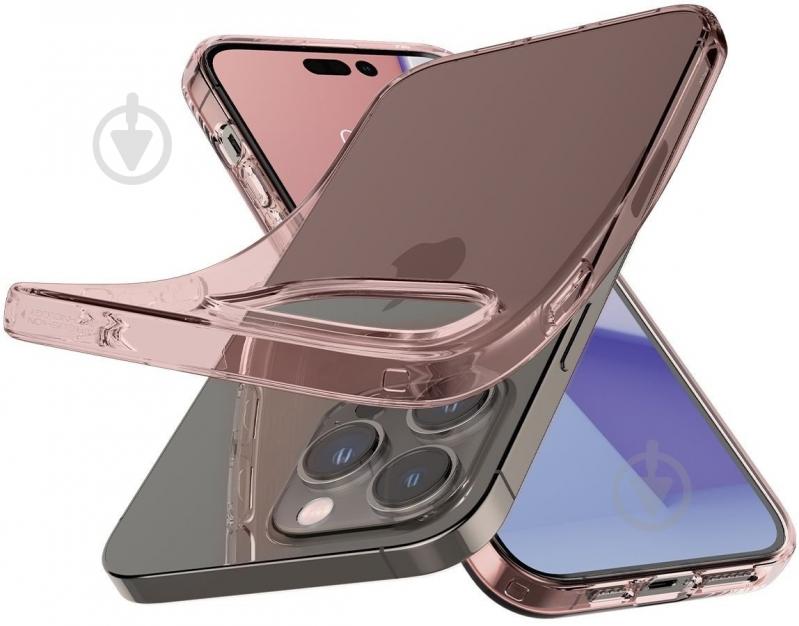 Чехол Spigen Crystal Flex для Apple iPhone 14 Pro rose crystal (ACS04665) - фото 4