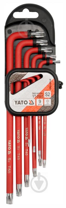 Набор ключей Torx YATO Т10-Т50 S2 9 шт. YT-0563 - фото 1