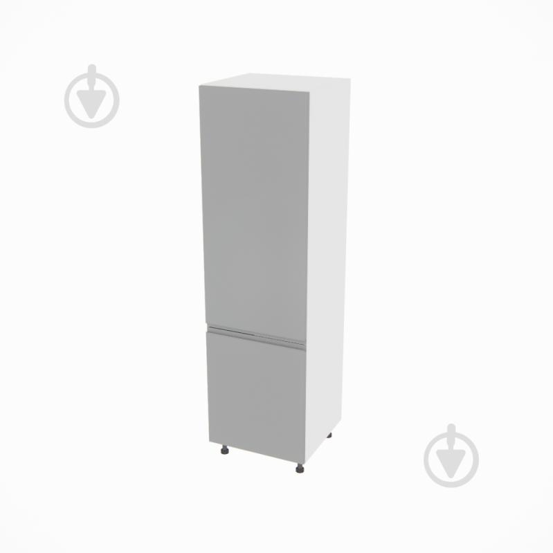 Шафа під холодильник Влада (П 60 Х (720)ліва) сірий оксамит/білий Світ Меблів - фото 1 Шафа під холодильник Влада (П 60 Х (720)ліва) сірий оксамит/білий Світ Меблів - фото 1