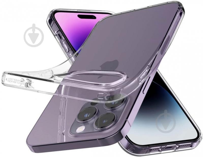 Чохол Spigen Liquid Crystal для Apple iPhone 14 Pro Max crystal clear (ACS04809) - фото 5