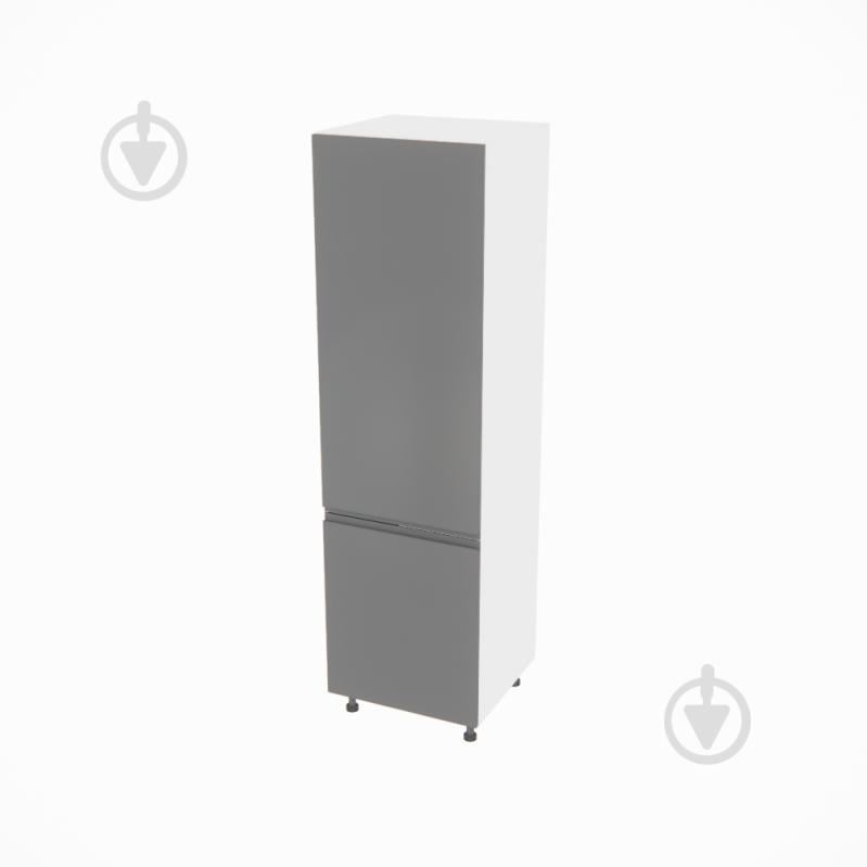 Шафа під холодильник Влада (П 60 Х (720)права) графіт/білий Світ Меблів - фото 1