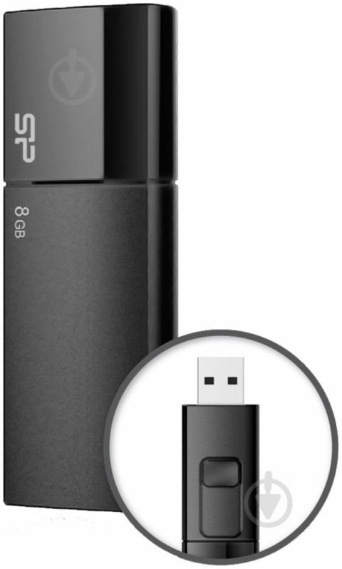 Флеш-пам'ять USB Silicon Power Ultima U05 8 ГБ USB 2.0 black (SP008GBUF2U05V1K) - фото 2