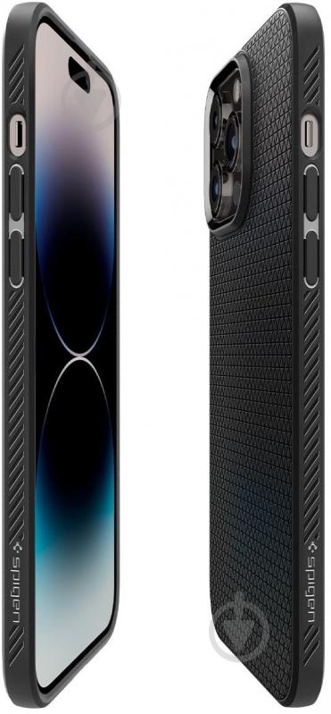 Чехол Spigen Liquid Air для Apple iPhone 14 Pro Max matte black (ACS04813) - фото 8