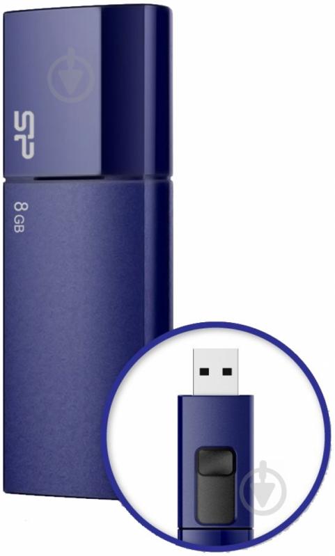 Флеш-пам'ять USB Silicon Power Ultima U05 8 ГБ USB 2.0 blue (SP008GBUF2U05V1D) - фото 2