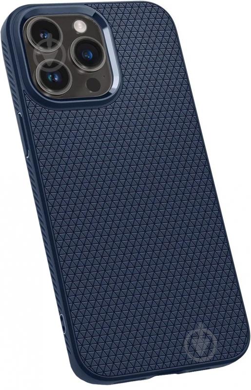 Чехол Spigen Liquid Air для Apple iPhone 14 Pro Max navy blue (ACS04814) - фото 6