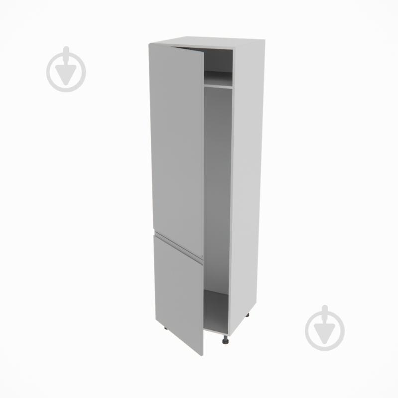 Шафа під холодильник Влада (П 60 Х (720)ліва) сірий оксамит/попелястий Світ Меблів - фото 2 Шафа під холодильник Влада (П 60 Х (720)ліва) сірий оксамит/попелястий Світ Меблів - фото 2