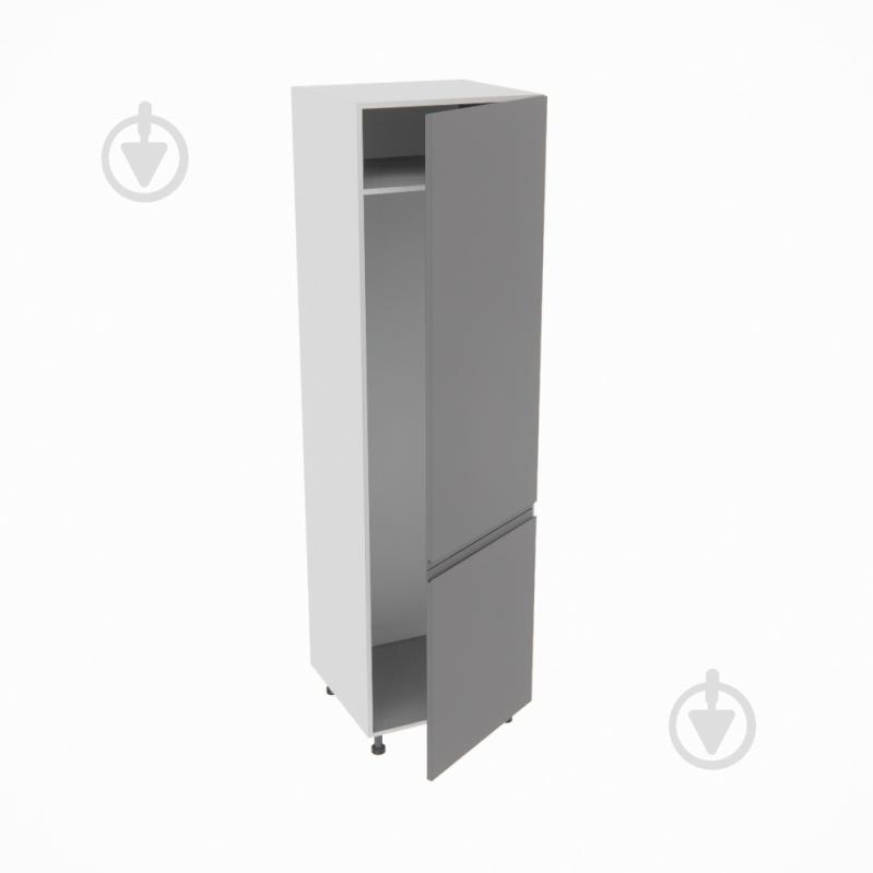 Шкаф под холодильник Влада (П 60 Х (720)правая) графит/пепельный Світ Меблів - фото 2 Шкаф под холодильник Влада (П 60 Х (720)правая) графит/пепельный Світ Меблів - фото 2