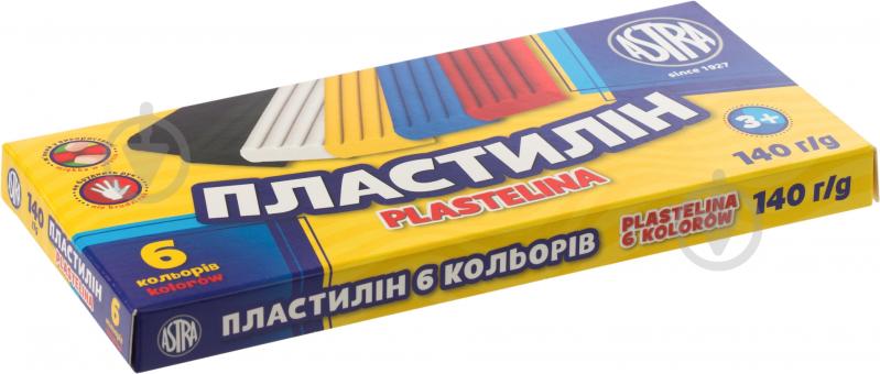 Пластилин 6 цветов 140 г Astra - фото 1