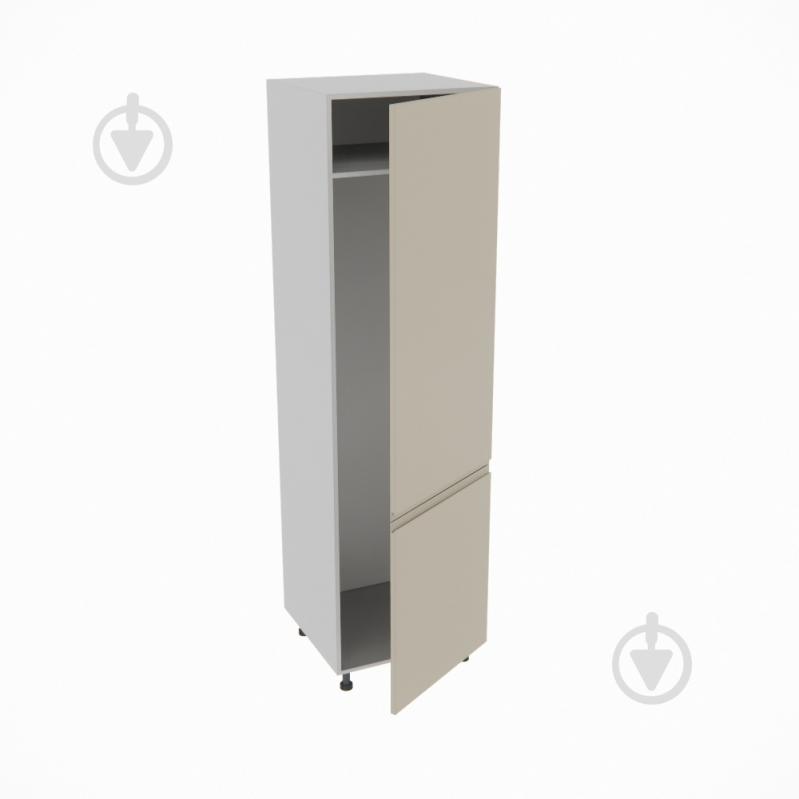 Шафа під холодильник Влада (П 60 Х (720)права) айворі/попелястий Світ Меблів - фото 2 Шафа під холодильник Влада (П 60 Х (720)права) айворі/попелястий Світ Меблів - фото 2