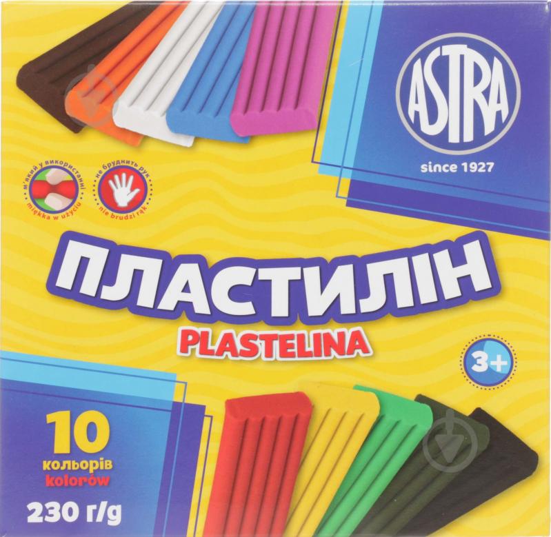 Пластилин 10 цветов 230 г Astra - фото 1
