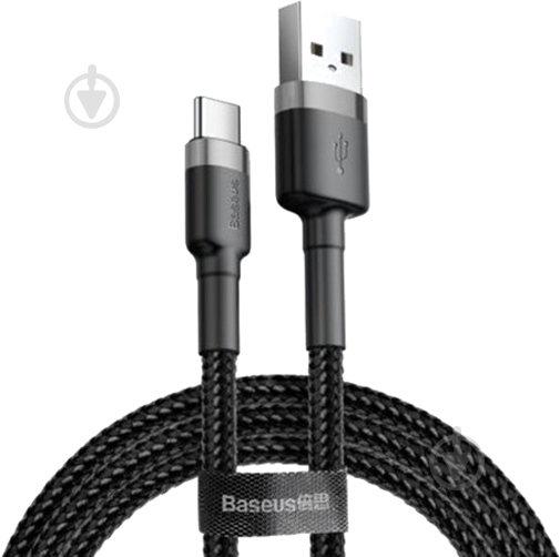Кабель BASEUS USB to Type-C 2A CATKLF-UG1 3 м черный (948107) - фото 1