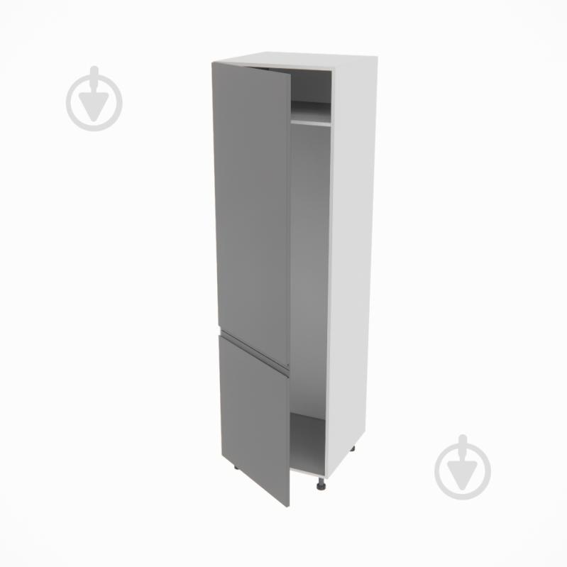 Шкаф под холодильник Влада (П 60 Х (720)левая) графит/пепельный Світ Меблів - фото 2 Шкаф под холодильник Влада (П 60 Х (720)левая) графит/пепельный Світ Меблів - фото 2