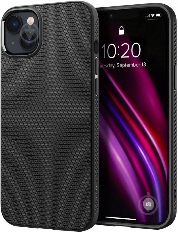 Чехол Spigen Liquid Air для Apple iPhone 14 Plus matte black (ACS04891) - фото 1 Чехол Spigen Liquid Air для Apple iPhone 14 Plus matte black (ACS04891) - фото 1