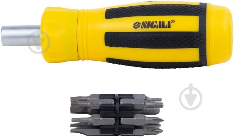 Викрутка Sigma з реверсом + біти 12 шт CrV 4001831 - фото 1